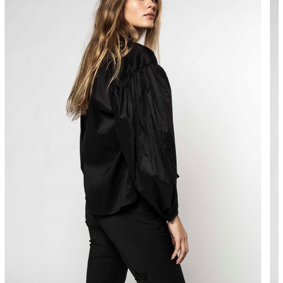 TOTEME black Peony Blouse, size S - Picture 9 of 15